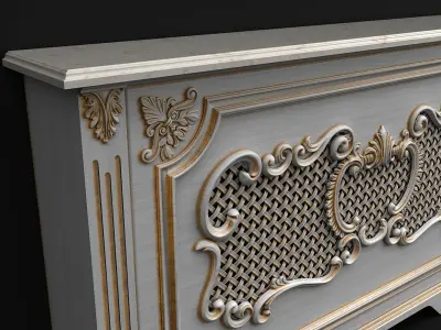 Screen radiator 3D model