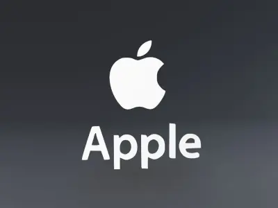 Apple 3D logo Low-poly 3D model