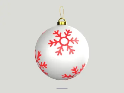 Xmas Decor - Set of Balls 3D model