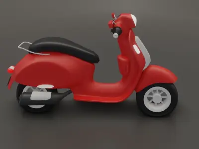 Low poly Bike Low-poly 3D model