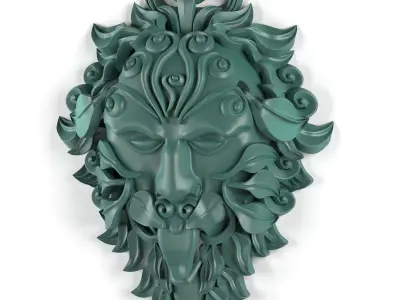 green man statue 3D model