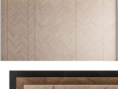 Decorative wall panel set 23 3D model