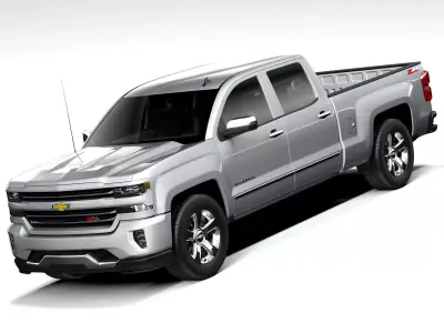 Chevrolet Silverado Z71 Double Cab 2015 3D model