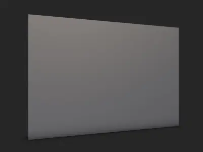 Burnt Stone Wall Environment 3D model