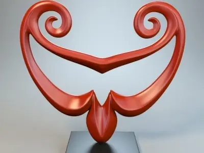 Abstract Figure 3D model 3