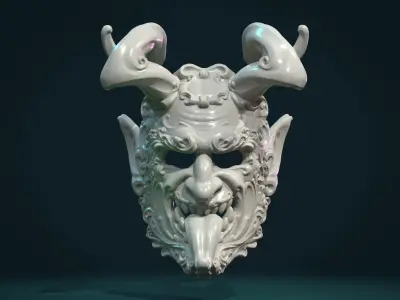 Demon Satyr Mask 3D print model