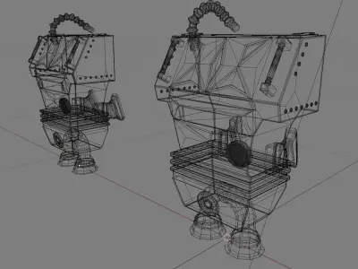 Sci-Fi BagPack Free 3D model