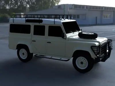 Land Rover Defender 110 Station Wagon exterior 3D model