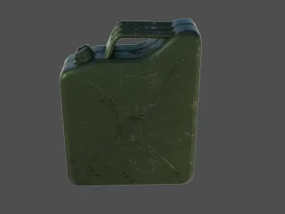 Fuel canister 01 Low-poly 3D model