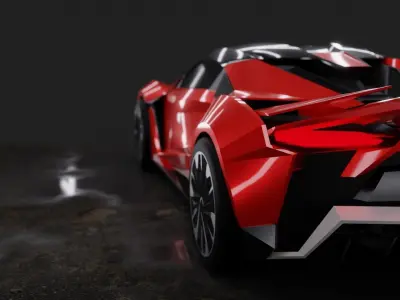 W-Motors Fenyr SuperSport Low-poly 3D model