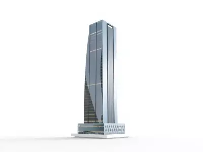 Sleek Glass Skyscraper model pack Low-poly 3D model buy