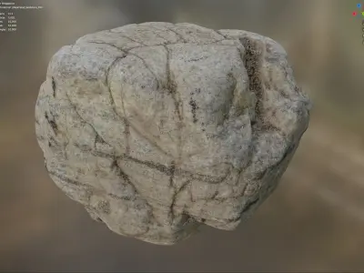 Weathered Sandstone - 8K Textures - 7 Mesh Resolutions Low-poly 3D model