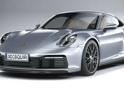 Porsche 911 Carrera 4S 2019 CoronaRender 3D model