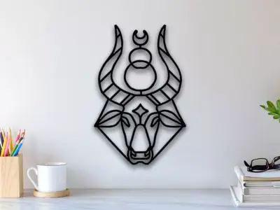 Zodiac Aries Wall Art 3D print model buy