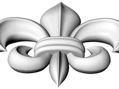 Decorative Fleur de Lis 3D model