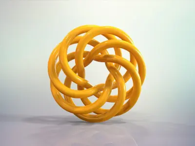 Torus Knots Low-poly 3D model