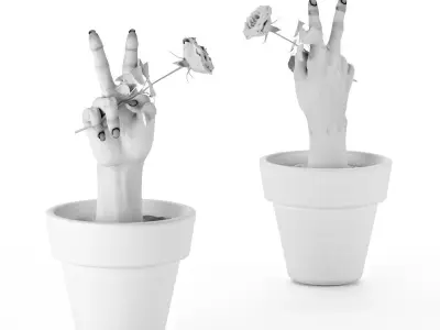 Victory sign 3D model