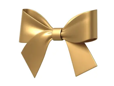 Christmas Bow Ribbon 83 Low-poly 3D model