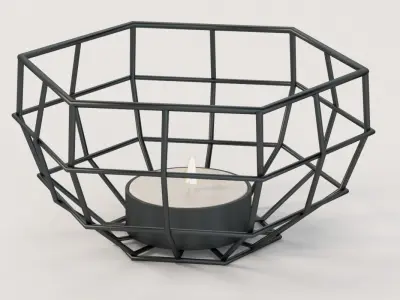 Deco De Ville Geometric Pattern Tea Light Centerpiece Decoration 3D model