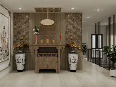 MINIMALISM T-HOUSE   Low-poly 3D model