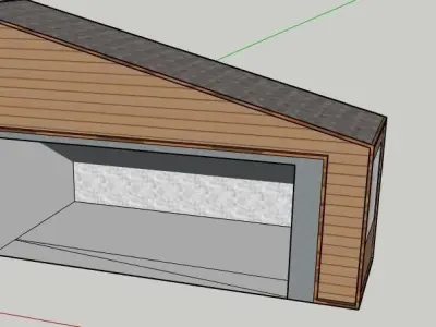 Small Modern House Free low-poly 3D model