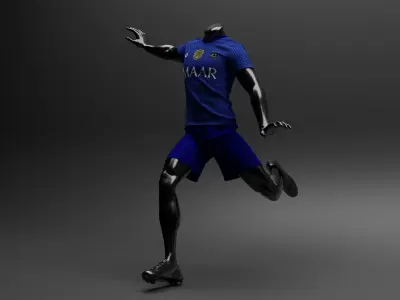Black mannequin With T Shirt Mockup 3D model