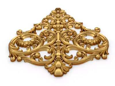 carved classic decorative ornament cnc 3d printing stl 58 3D model