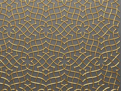 Lattice Arab panel 3D 56 3D model