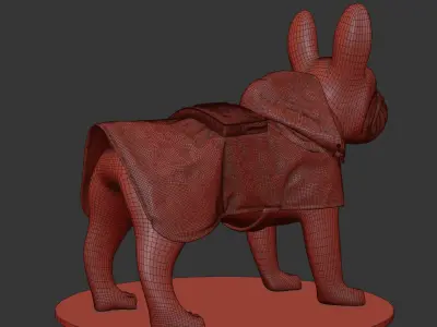 Mondog Cape Poldo Dog Couture 3D model
