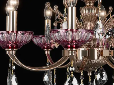 717082 Bogemia Osgona Chandelier 3D model