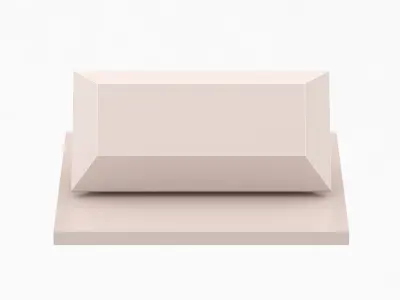 BAGUETTE Cut Diamond 3D model