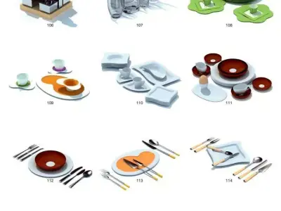 Kitchen utensils 3D model