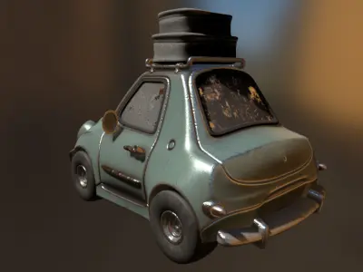 Cartoon Car Classic 3D model
