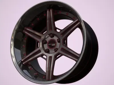 SSR Wheels  Low-poly 3D model