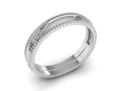 Diamond Jewelry Ring 3D print model
