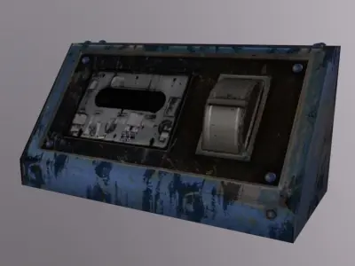 Crane Engine Control Low-poly 3D model