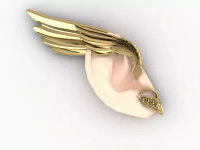 dragon cuf earing  3D print model