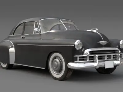 Chevrolet Styleline Deluxe Sport Coupe 1950 Low-poly 3D model