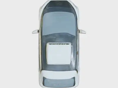 Futuristic Flying Taxi Concept Car 3D Model Low-poly 3D model