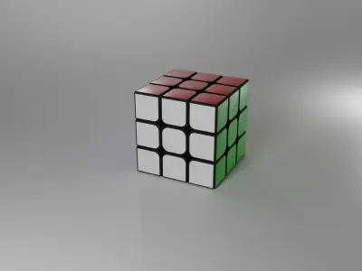 rubic cube Free low-poly 3D model