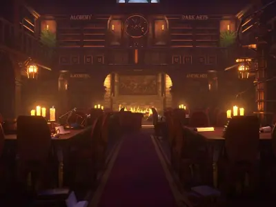 High detail Library  3D model