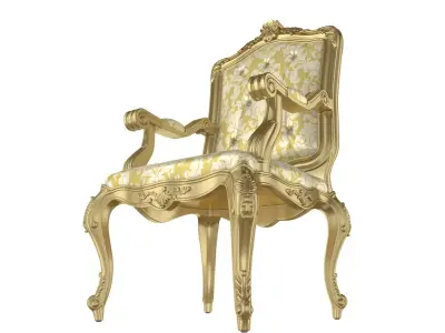 Best Luxury Arm Chair Classic 3D model