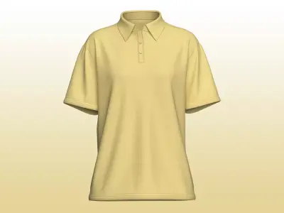 Sport Women Polo Shirt 3D model