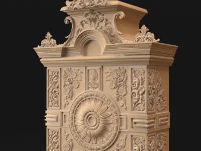 Classic Fireplace 3D model get
