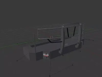 Front Bumper Low-poly 3D model