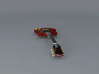 Gibson SG Custom guitar Free 3D model