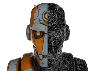 Ancient Rusting Robot Batch 1 Free 3D model