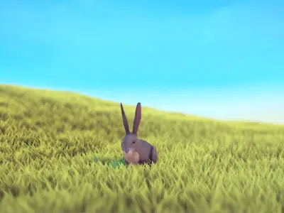 Poly Art Rabbits Low-poly 3D model