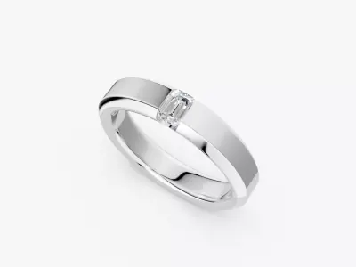 BAND DIAMOND RING-RJ026 3D print model