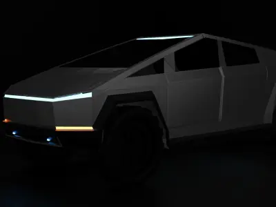 CYBERTRUCK Modle Low-poly 3D model